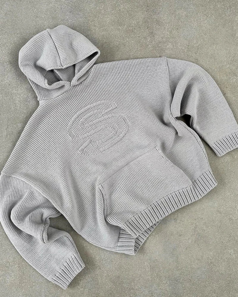 urban dusk knit hoodie