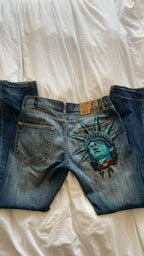 Liberty demin drip jeans