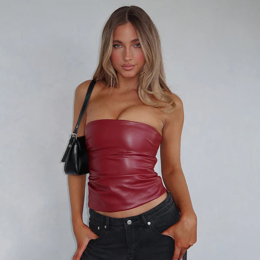 Sienna Leather Tube top