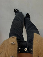 Wild stud denim jeans