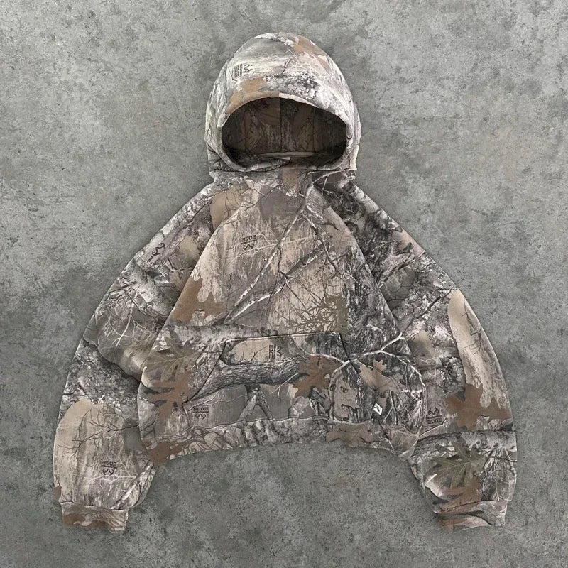 Camo pullover hoodie