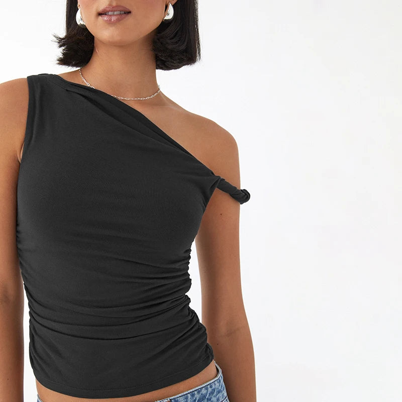 Basic ruched off shoulder top