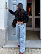 Wild stud denim jeans