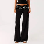 Sequin Wide Leglow waisted Trousers