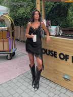 Sling Lace backless mini