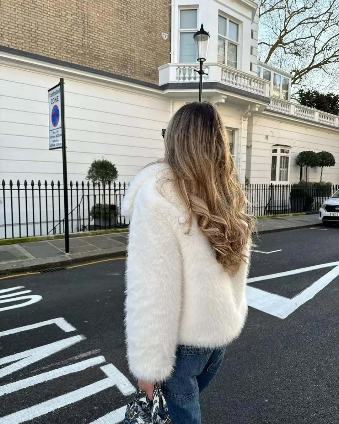 Faux Fur Oversized Coat